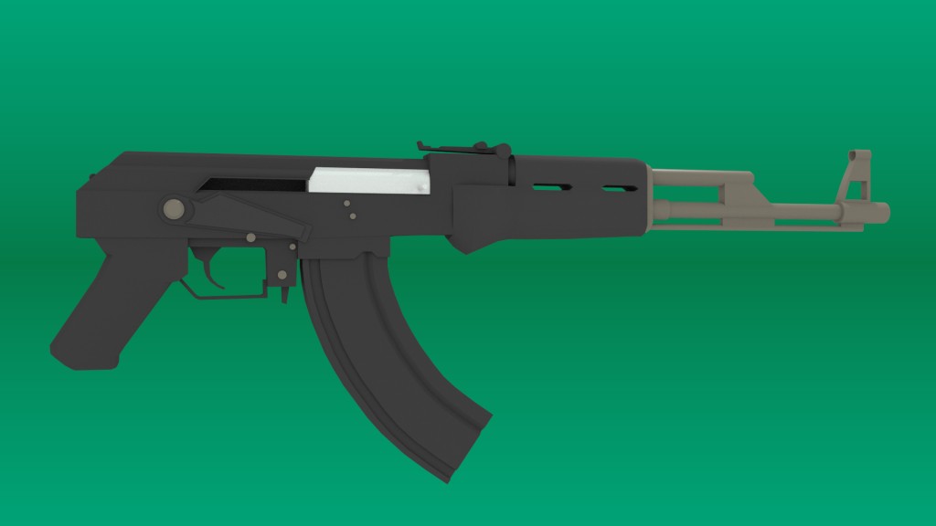 Rigged AK47 preview image 1